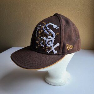 Chicago White Sox New Era Fitted Hat 7 1/2" Brown Hat